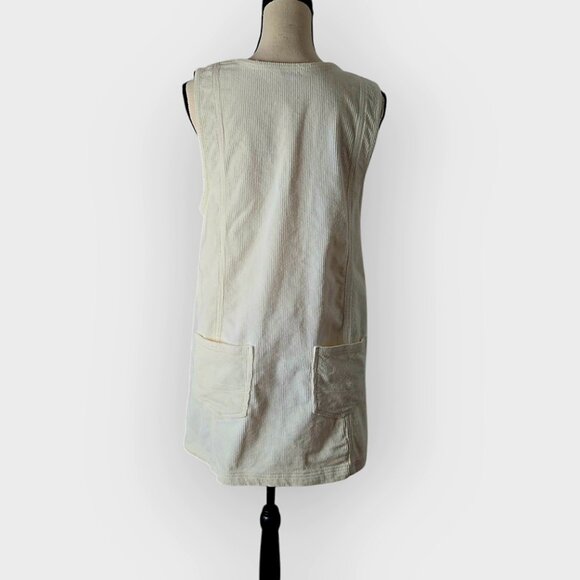American Eagle Corduroy Sleeveless Button Front Mini Jumper Medium - Picture 3 of 9